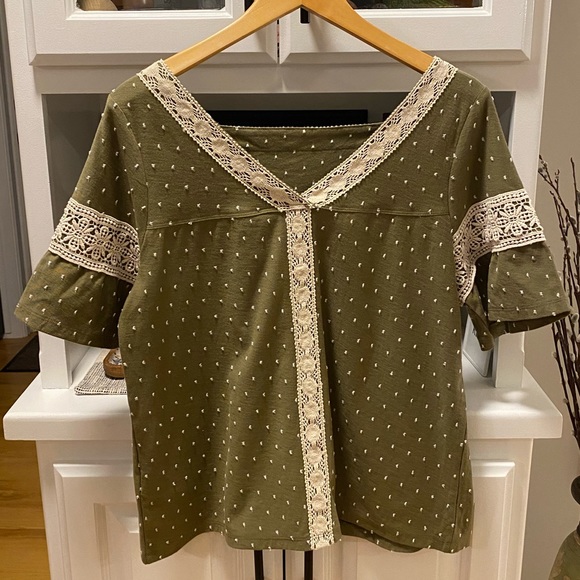 Anthropologie Maeve Textured Top - Picture 4 of 8